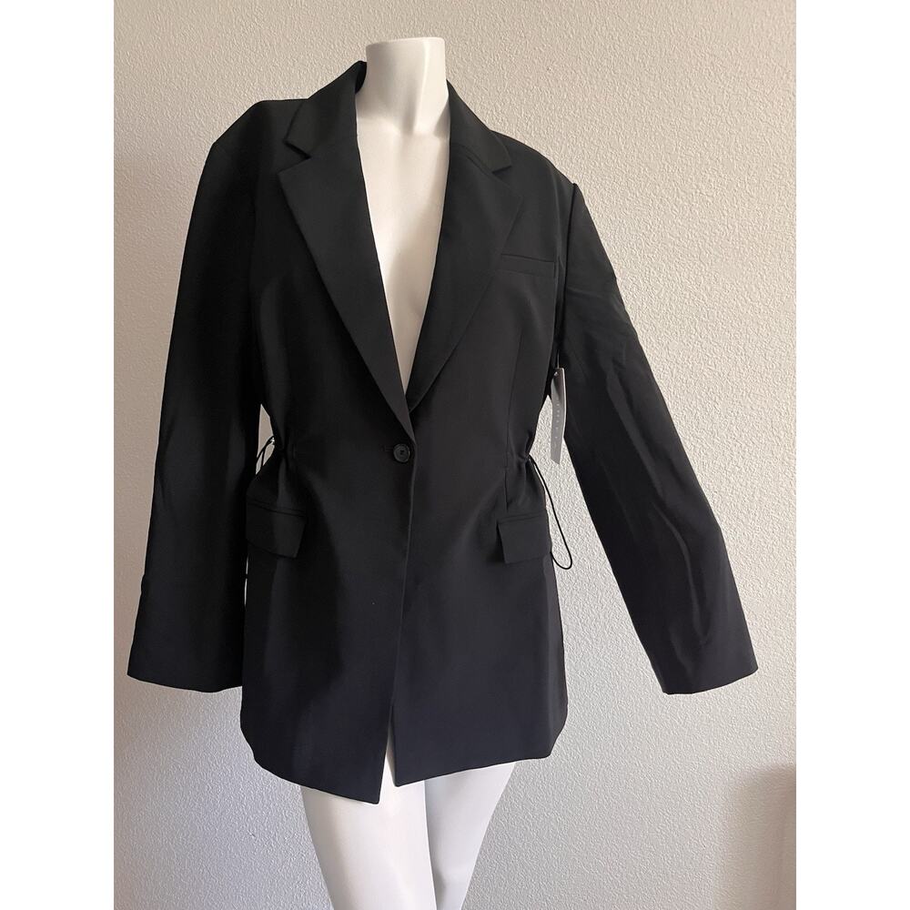 Athleta MVP Blazer Womens Size 10 Black Stretch Career Travel Jacket NWT